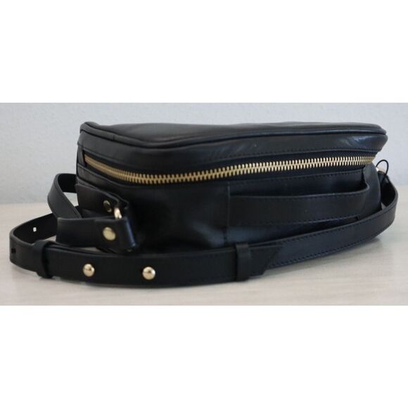 Kiko 752-1 Women's Black Genuine Leather Boxed Zip-Around Crossbody Handbag - Picture 3 of 8